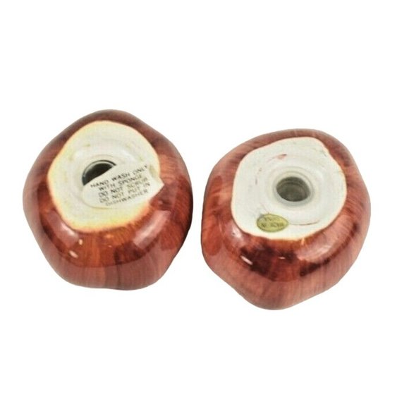 Ceramic Tomato Salt and Pepper Shaker Set 3 inches Wide New without Box - Picture 5 of 5